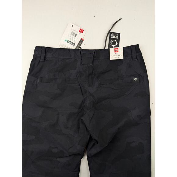 686 Men's 30 x 30 Featherlight Everywhere Chino Pants Black Camo - Picture 10 of 10